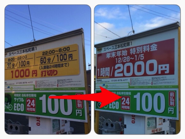 年末年始 熱田神宮周辺駐車場はハイパーインフレに突入します ノマサラ