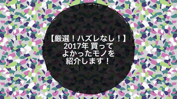【厳選！ハズレなし！】2017年 買ってよかったモノを紹介します！ | ノマサラのアイキャッチ画像